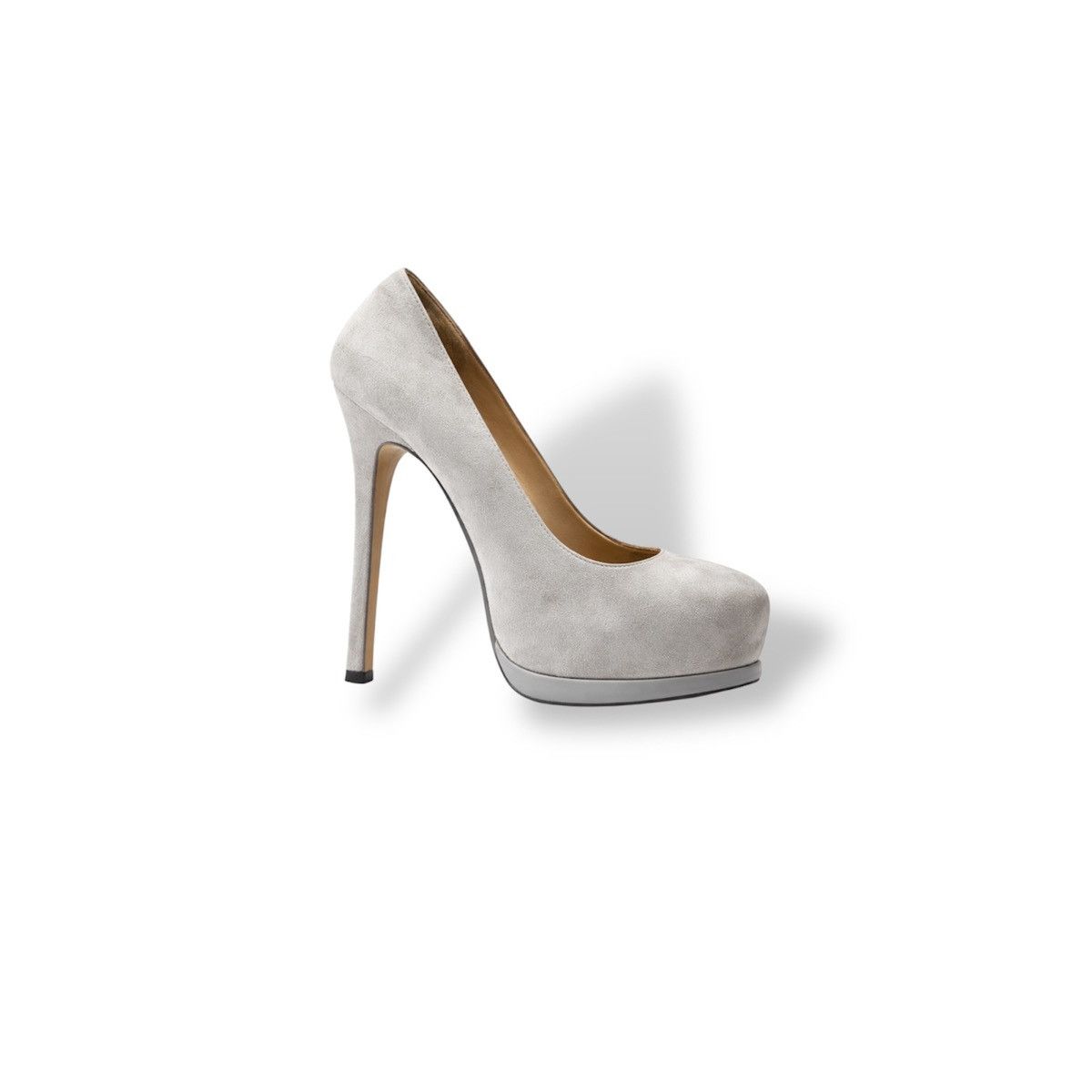 Yves Saint Laurent YSL YVES SAINT LAURENT ITALY ICON GRAY TRIBTOO HEELS SIZE 37 Size US 7 / IT 37 - 1 Thumbnail