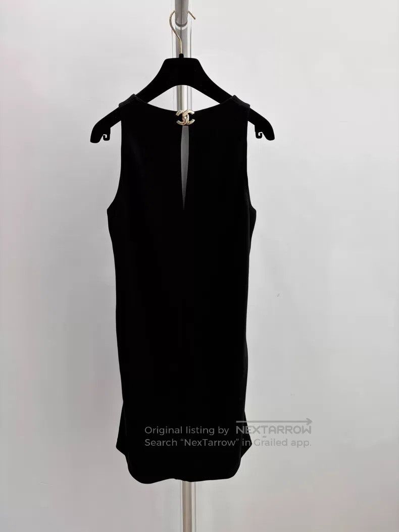 Chanel Chanel Spring and Summer Preview Series Black Dress Size XXS / US 00 / IT 34 - 2 Thumbnail