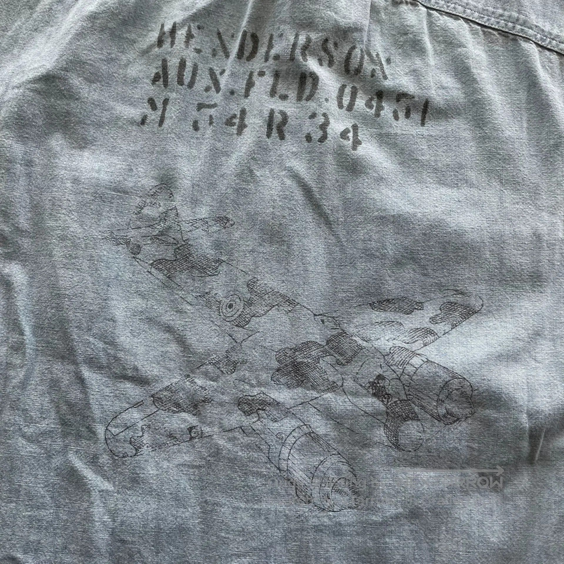 RRL Ralph Lauren RRL Military Fighter Jet Print Short Sleeve. Size US XS / EU 42 / 0 - 7 Thumbnail