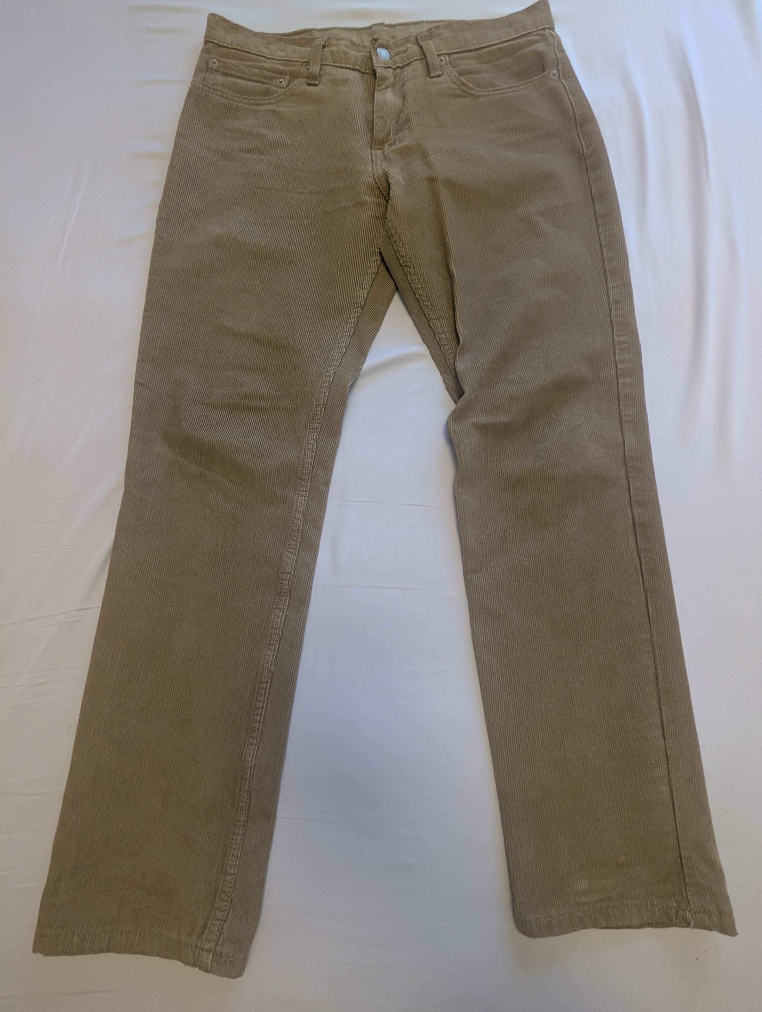 Levi's Men's Levi's 511 Beige Khaki Corduroy Pants 32x30 Size US 32 / EU 48 - 1 Thumbnail