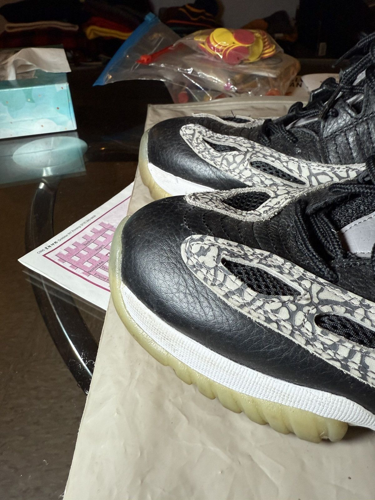 Jordan Brand × Nike Black Cement Jordan 11 Size US 12 / EU 45 - 5 Thumbnail
