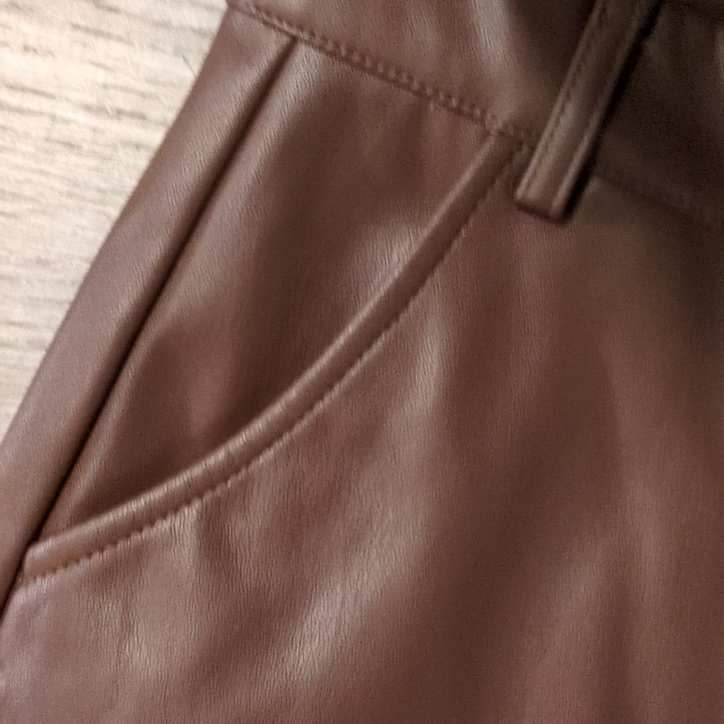 Other Meshki Faux Leather Brown Pants Size Medium Size 25" / US 0 / IT 36 - 3 Thumbnail