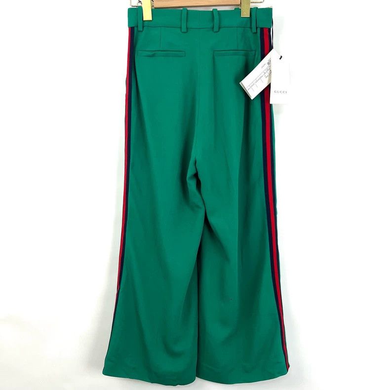 Gucci Gucci Side red and green striped wide-leg suit pants 2504-N Size 25" / US 0 / IT 36 - 2 Thumbnail