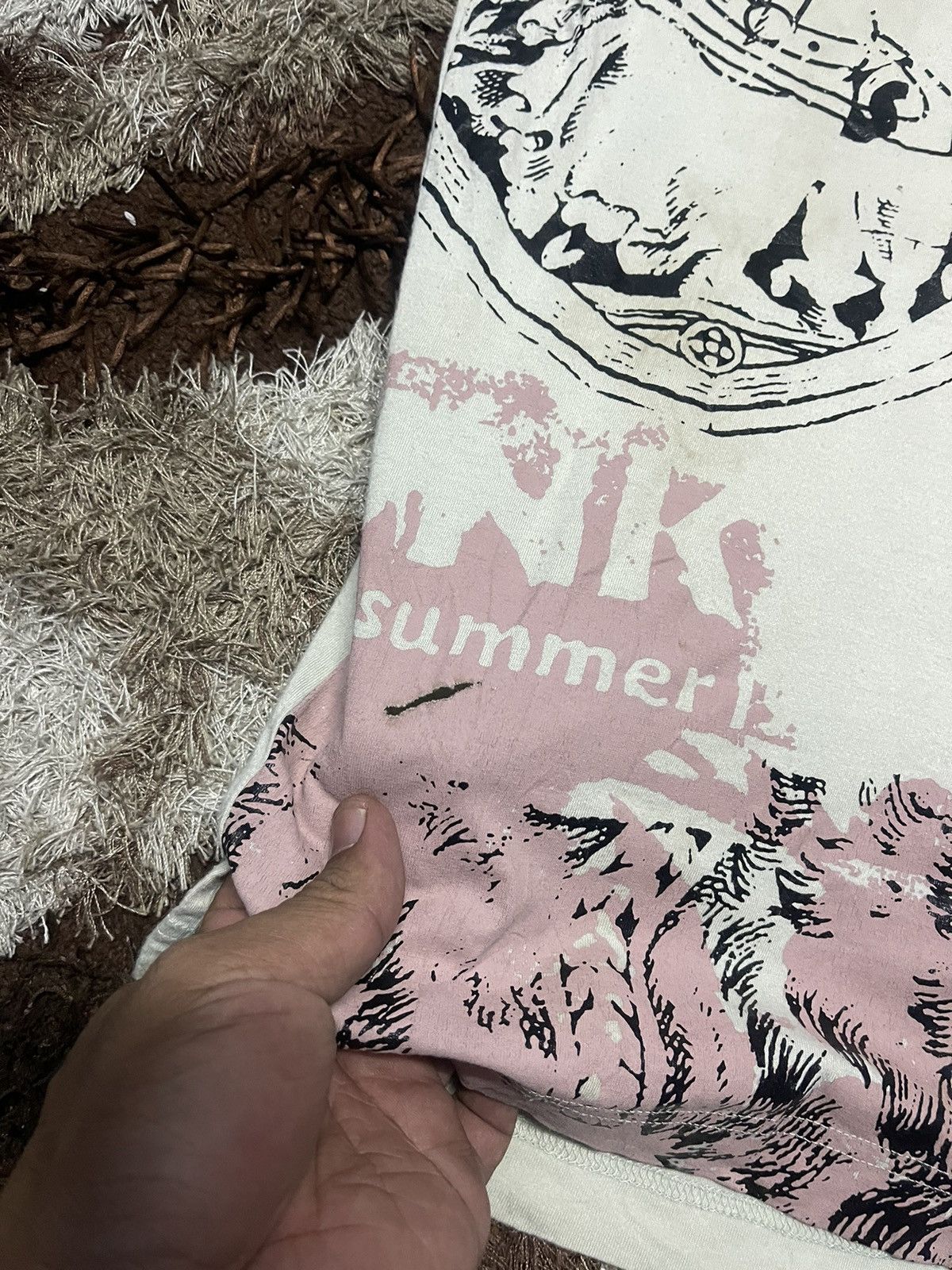 Vivienne Westwood VIVIENNE WESTWOOD RED LABEL TEE PUNKATURE ORB STRIPE PINK Size M / US 6-8 / IT 42-44 - 3 Thumbnail