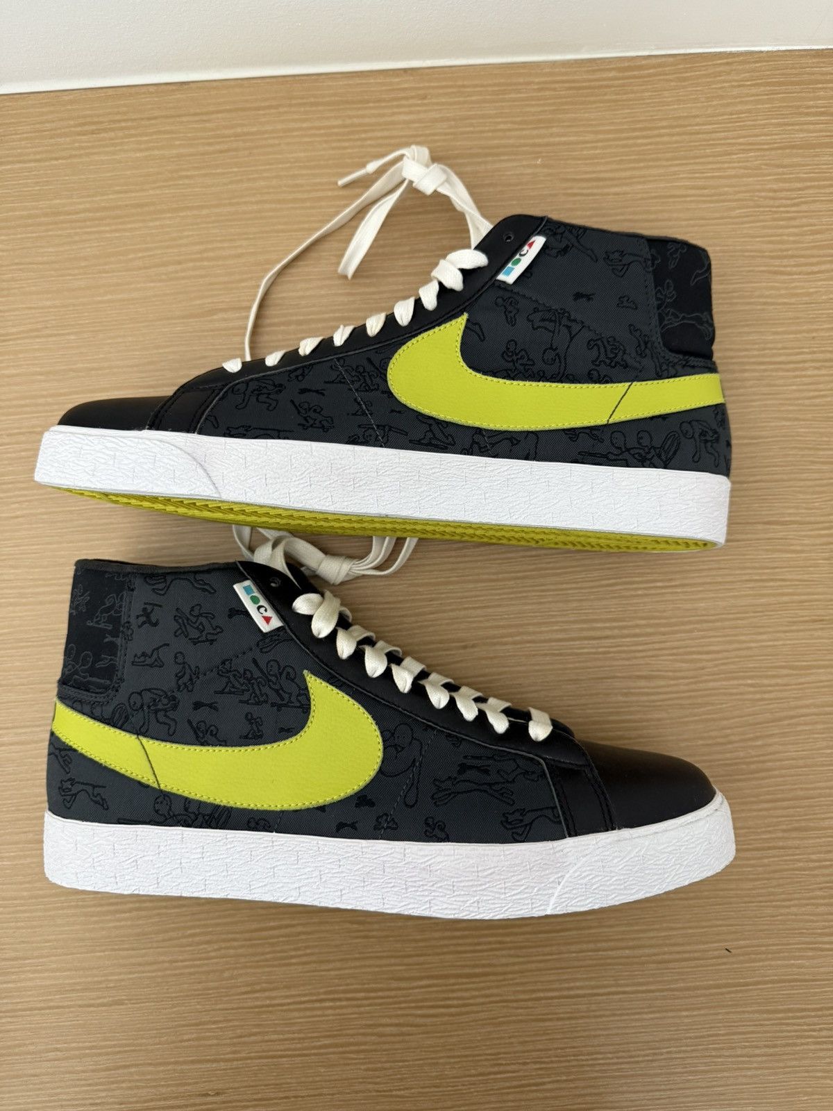 MOCA X LANCE MOUNTAIN X BLAZER SB 'BRIGHT CACTUS' SAMPLE