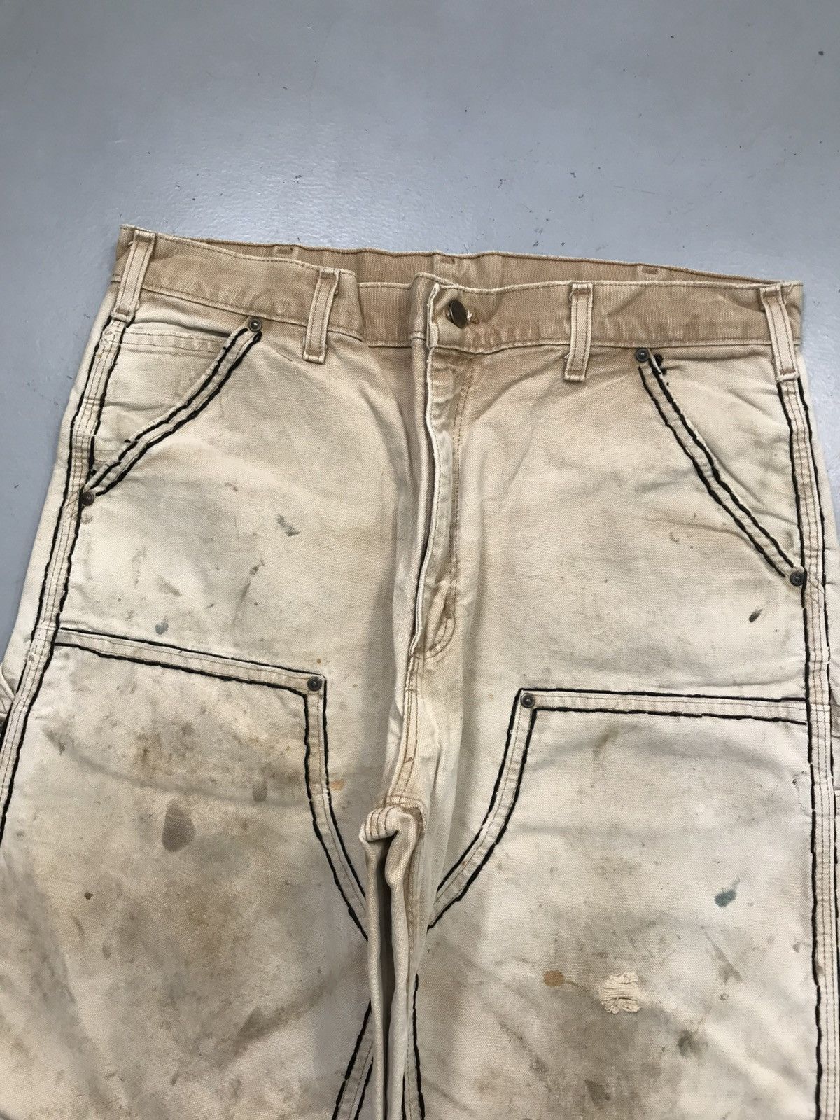 Carhartt 10f1 vintage carhartt handstitch b01 brn double knee Size US 36 / EU 52 - 3 Thumbnail