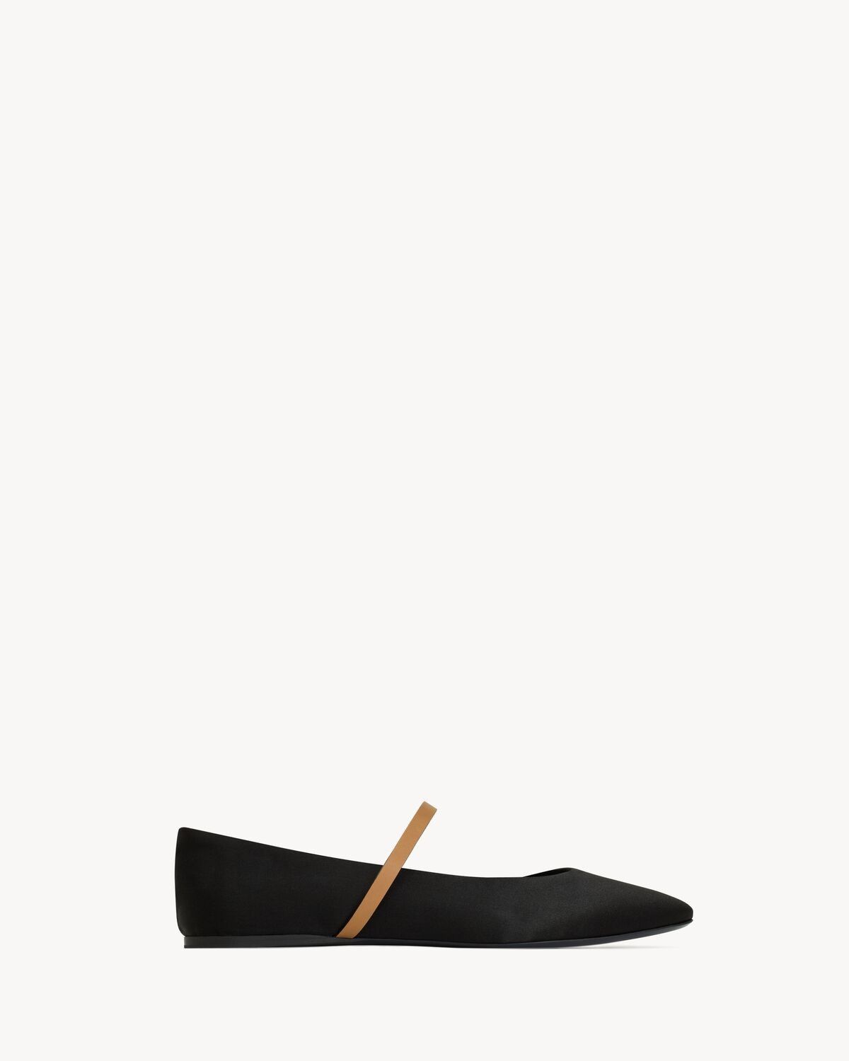 Saint Laurent Paris oc11z1125 Gio Ballet Flats in Satin Crepe in Black Size US 7.5 / IT 37.5 - 3 Thumbnail