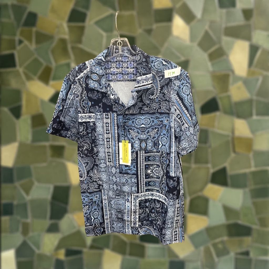 Robert Graham Robert Graham The Gotham Blue Short Sleeve Shirt Men's Medium Size US M / EU 48-50 / 2 - 1 Thumbnail
