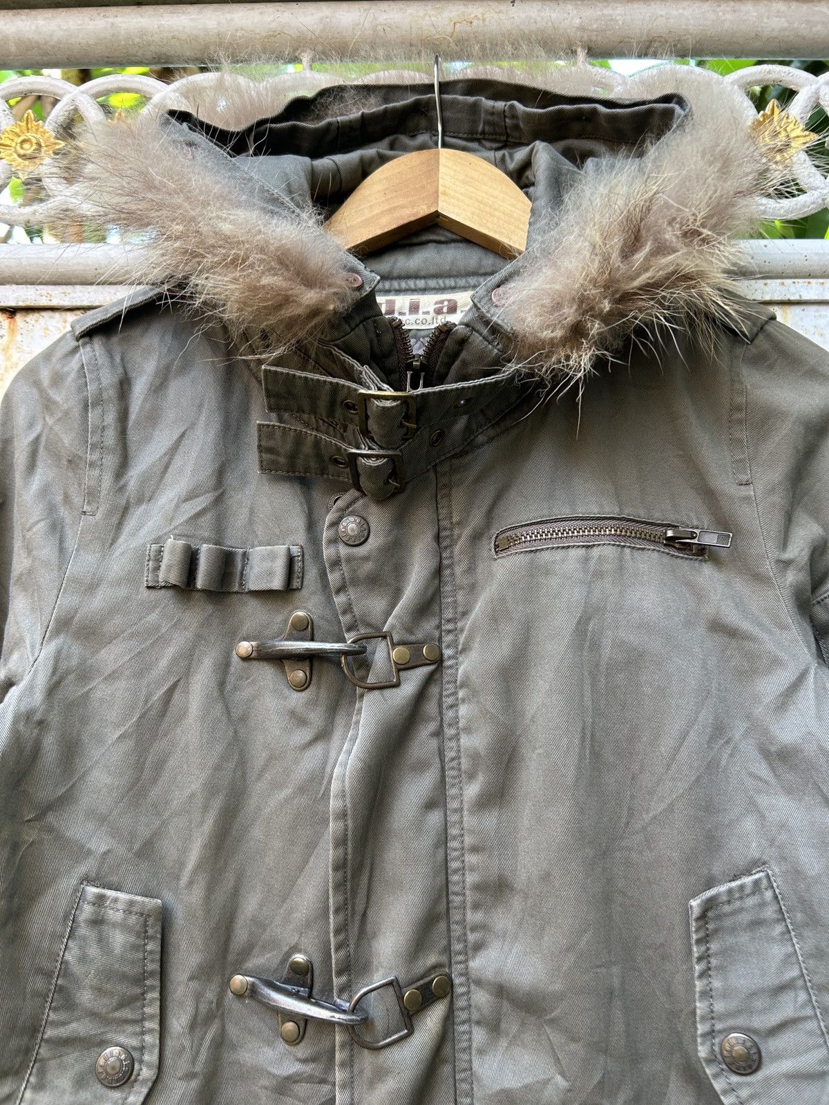 If Six Was Nine Vintage Y2k D.I.A Parka Fur Jacket *ifsixwasnine Lgb Style Size US XXS / EU 40 - 6 Thumbnail