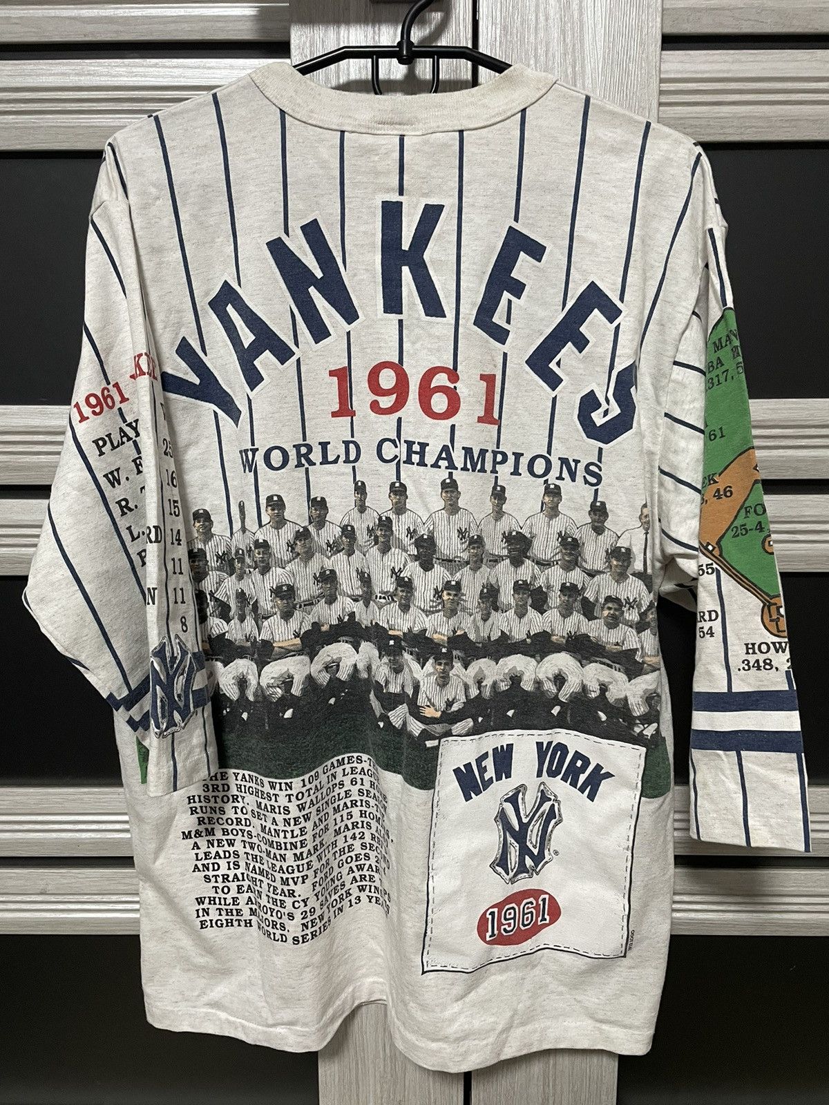 MLB × New York Yankees 1991 New York Yankees 3/4 Longsleeve 1961 World Champions Size US L / EU 52-54 / 3 - 2 Thumbnail
