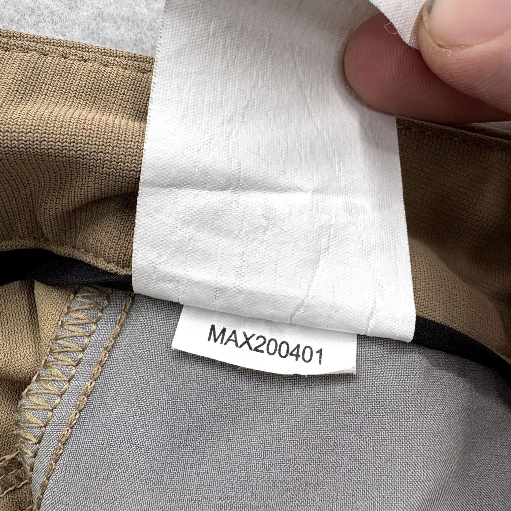 Vintage VRST Athletic 5-Pocket Pants Mens 32x32 Khakis Beige Stretch Straight Front Zipper Logo Pockets Casual Slim Fit Size US 32 / EU 48 - 6 Thumbnail