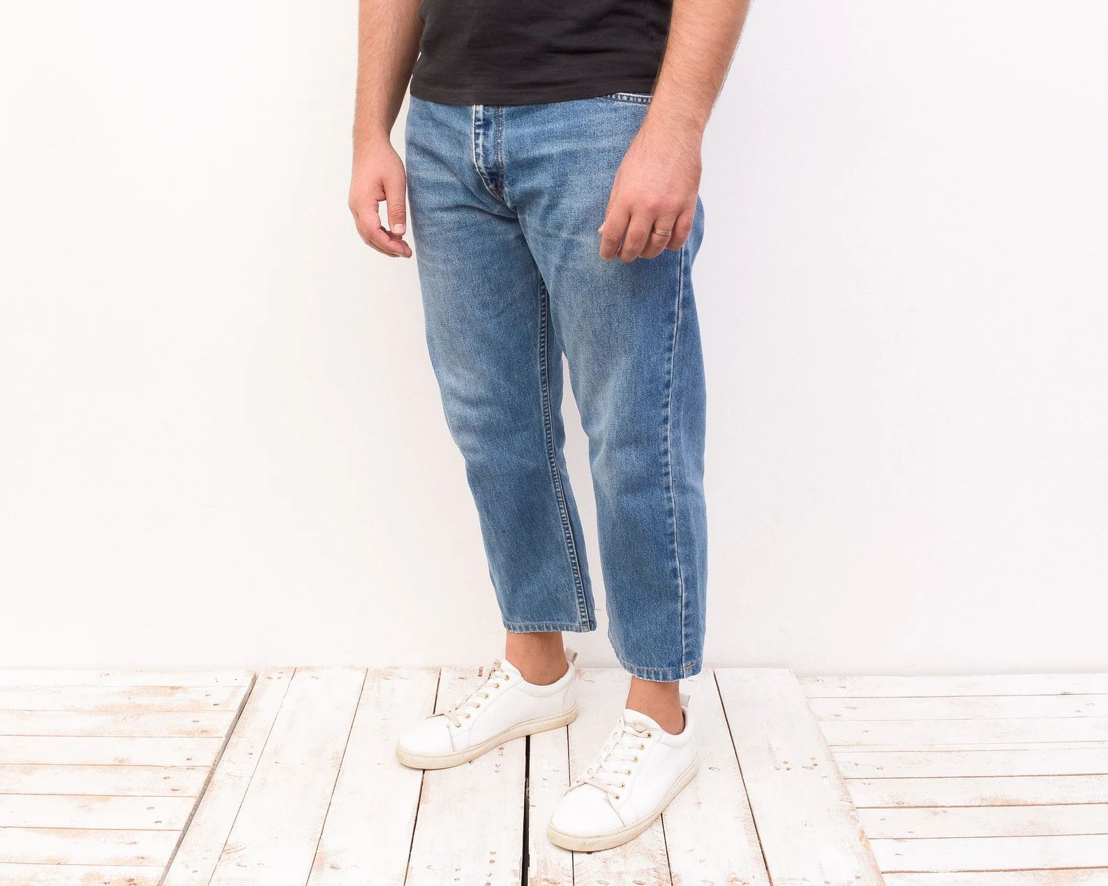 Levi's 521 Vintage Men's W36 L28 Jeans Denim Pants Straight Size US 36 / EU 52 - 2 Thumbnail