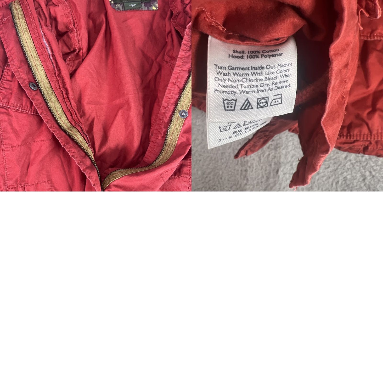 Eddie Bauer Eddie Bauer Hoodie Utility Jacket Womens Small Red Cotton Pockets Long Sleeve Size L / US 10 / IT 46 - 8 Thumbnail