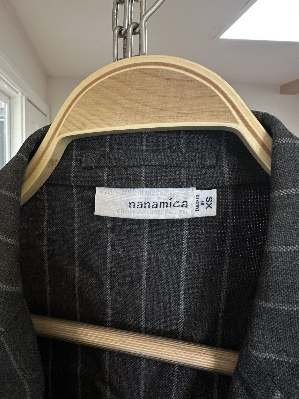 Nanamica Pinstripe technical wool suit Size 34R - 4 Thumbnail