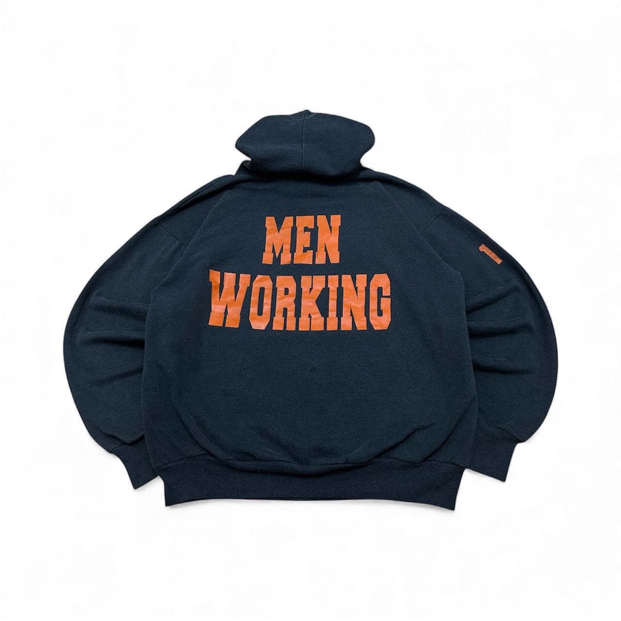 Hanes Vintage 90's Crusader Cable Inc Man Working Skull Hoodie Size US L / EU 52-54 / 3 - 2 Thumbnail