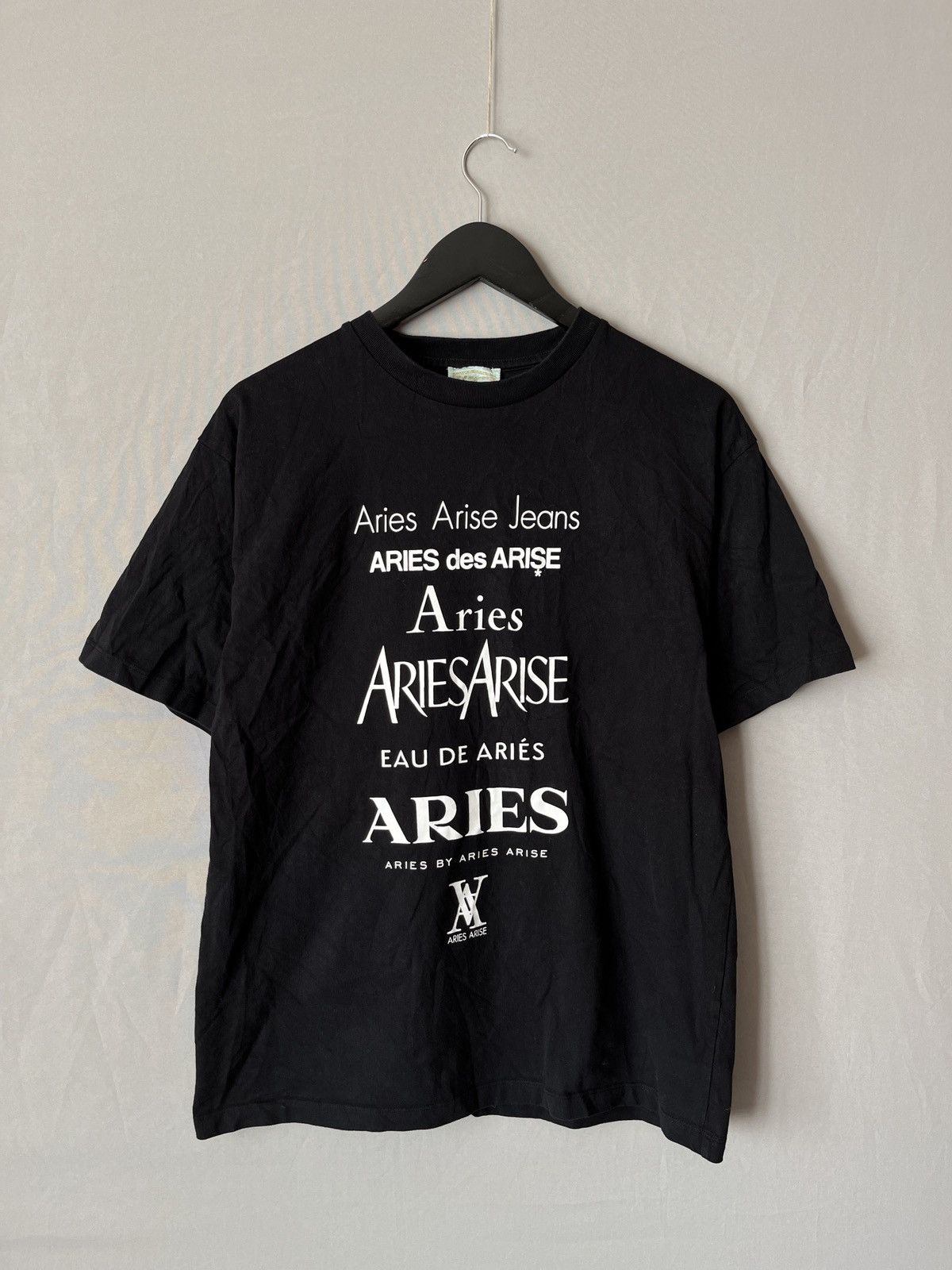 ARIES Extra Rare Fashion Brands Fonts T-shirt