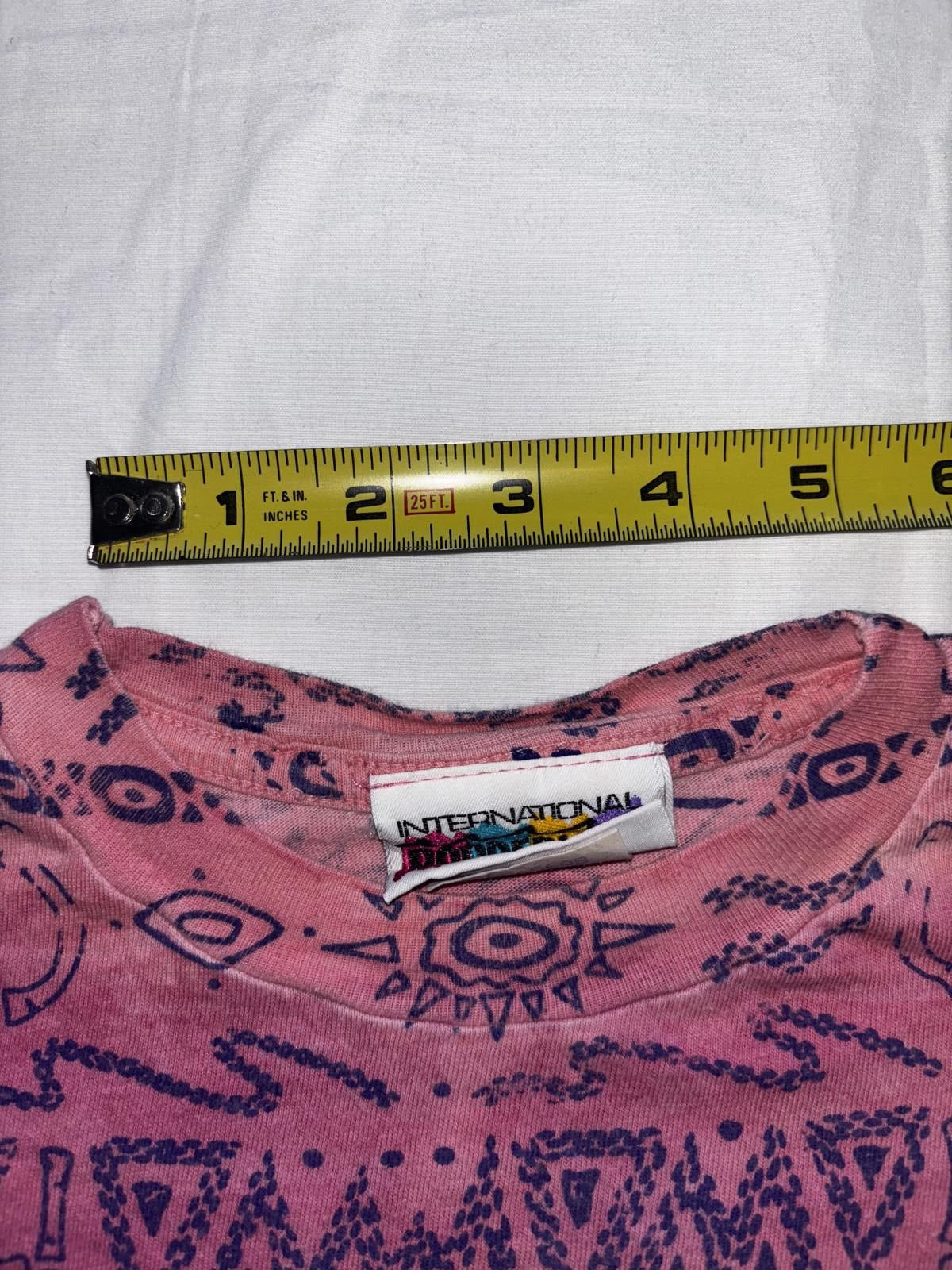 Designer Vintage International Borderline Graphic Tee - Pink Size M / US 6-8 / IT 42-44 - 7 Thumbnail