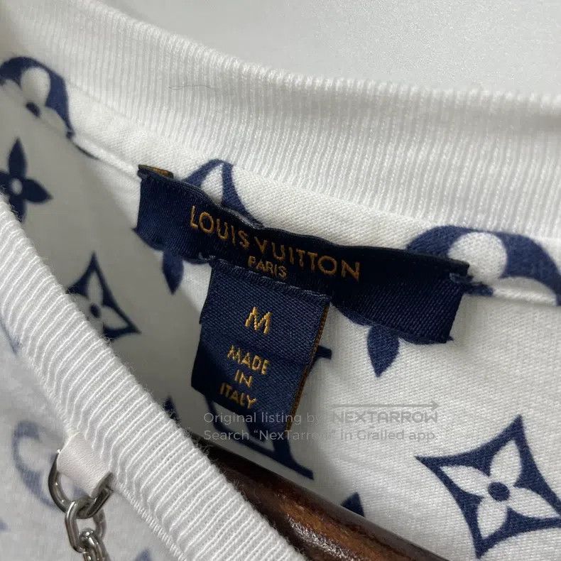 Louis Vuitton Louis Vuitton Neckline chain and full Logo short sleeves Size US M / EU 48-50 / 2 - 3 Thumbnail
