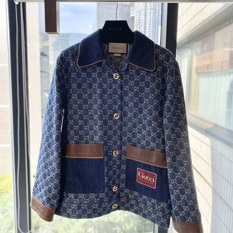 Gucci Gucci GG Monogram Denim Jacket Size 38 Size XS / US 0-2 / IT 36-38 - 1 Thumbnail