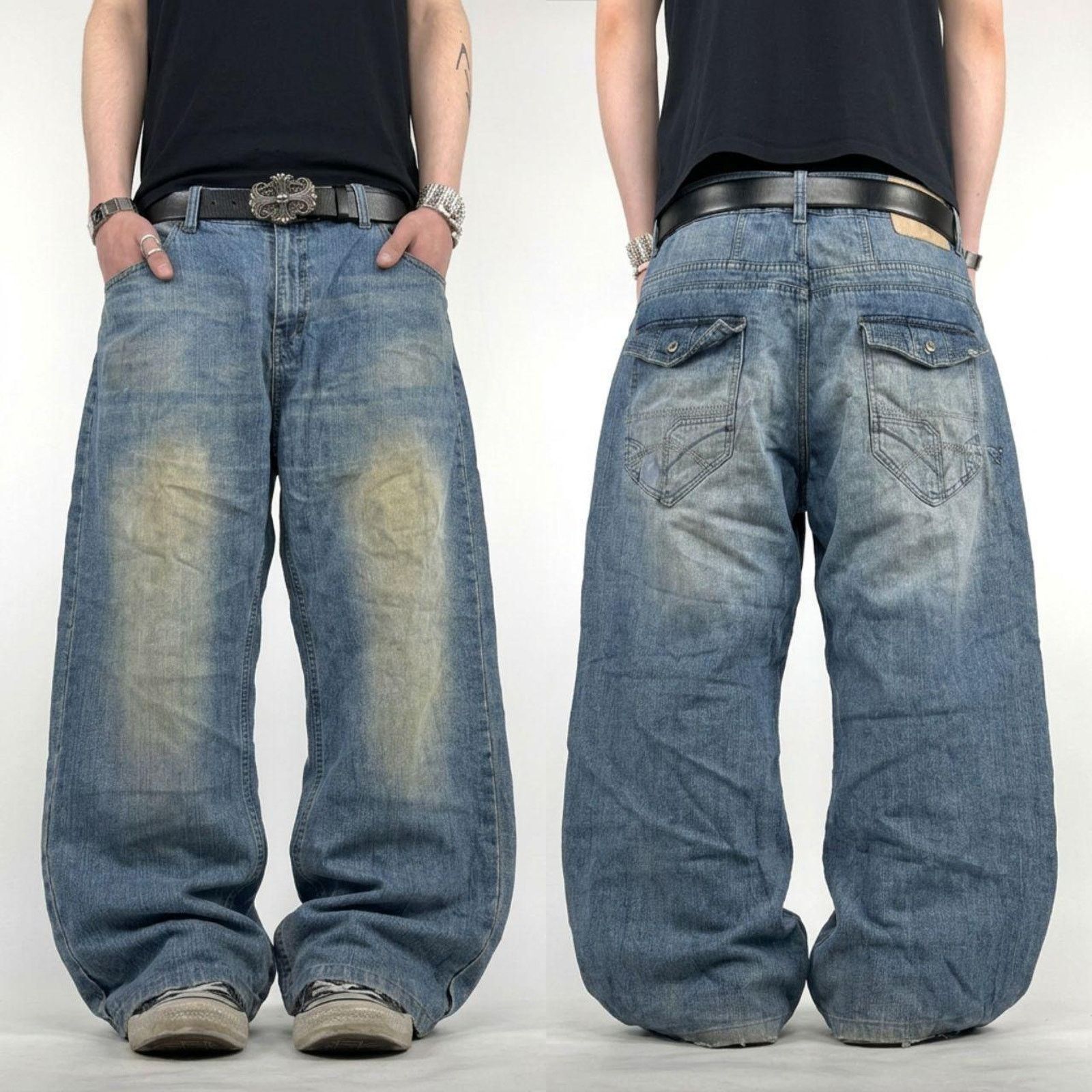 JNCO × Rocawear × Vintage Vintage y2k archive cyber rocawear baggy wide leg rare jeans Size US 42 / EU 58 - 1 Thumbnail