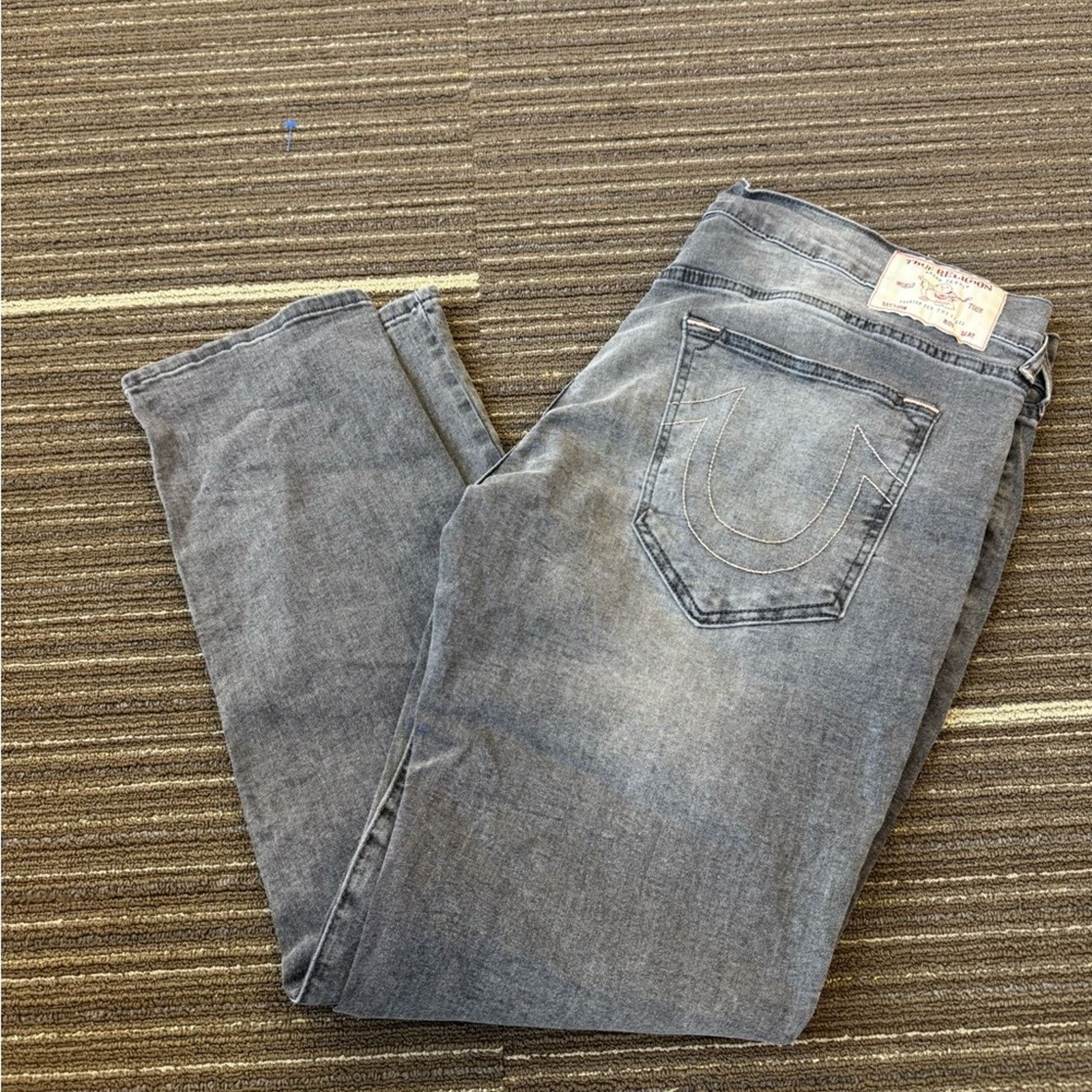 True Religion True Religion Light Blue Straight Jeans Size US 40 / EU 56 - 1 Thumbnail