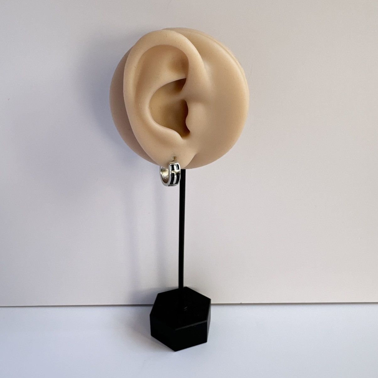Other 12mm Cross Hoop Earrings for Men Women,Hip Hop Unisex Style Size ONE SIZE - 7 Thumbnail