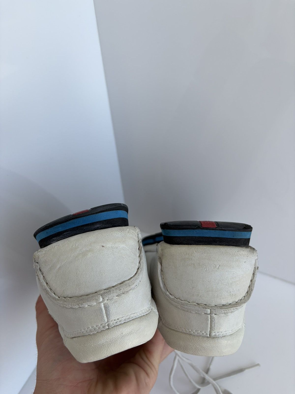 Prada Prada Sport Baskets Sneakers Americas Cup Leather Shoes Size US 9 / EU 42 - 13 Thumbnail