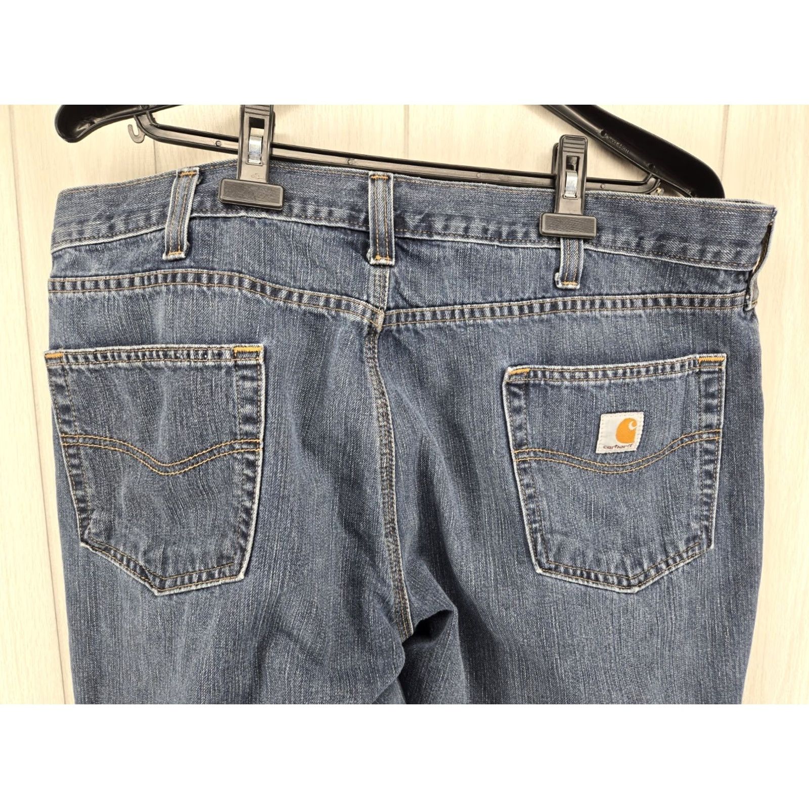 Carhartt VINTAGE Carhartt Jeans Mens 40x32 Blue Relaxed Fit Pants Workwear 101483-968 Size US 40 / EU 56 - 7 Thumbnail