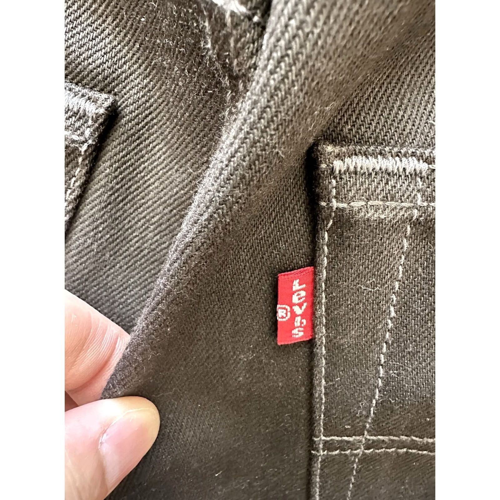 Levi's VINTAGE Y2K Levis 501 Jeans Mens Size 32x30 Black Straight Leg Button Fly Actual Size US 32 / EU 48 - 5 Thumbnail