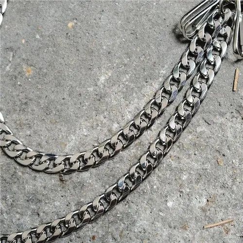 Jewelry Punk Multilayer Metal Pants Chain Size ONE SIZE - 4 Thumbnail