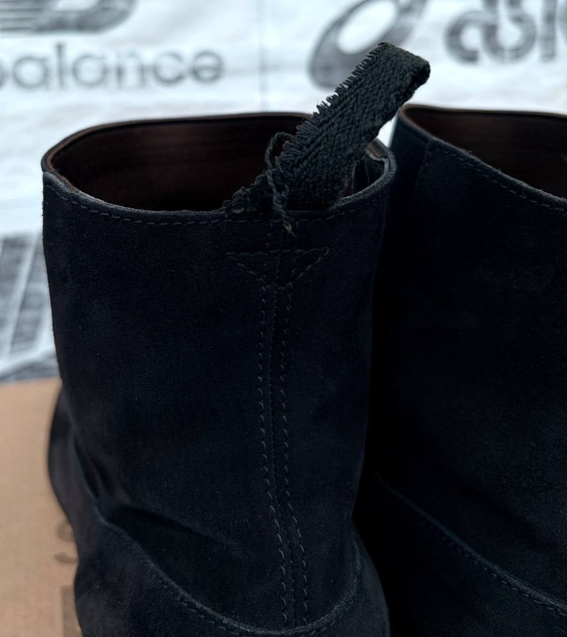 Miu Miu Miu Miu Black Suede Leather Almond Toe Men's Chelsea Boots Size US 10 / EU 43 - 12 Thumbnail
