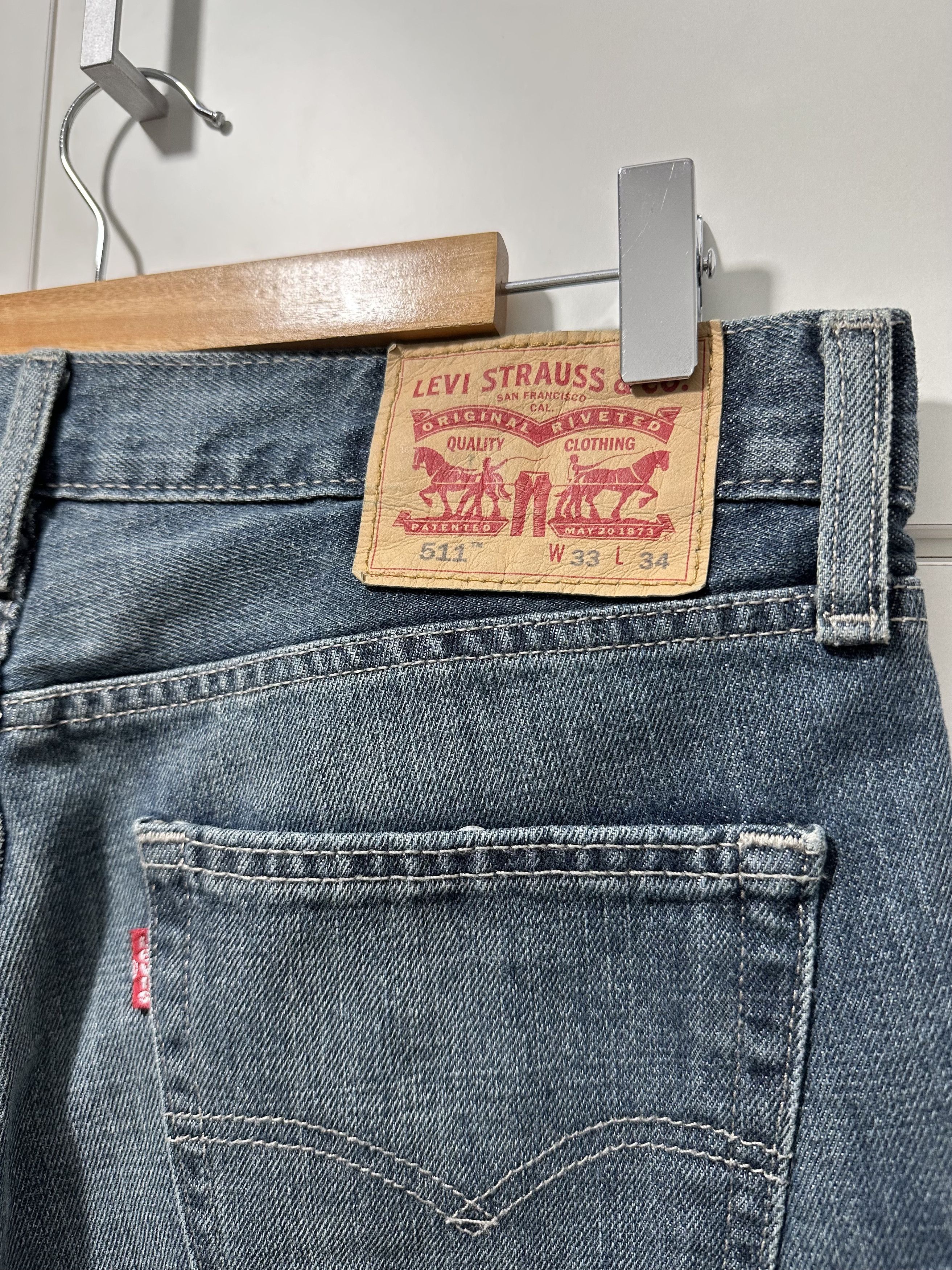 Levi's Levi's 511 Denim Blue Jeans W33 L 34 Size US 33 - 5 Thumbnail