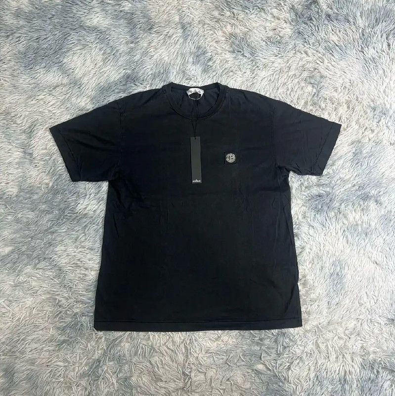 Stone Island Stone Island Black Cotton T-Shirt for Men 0089 Size US XL / EU 56 / 4 - 1 Thumbnail