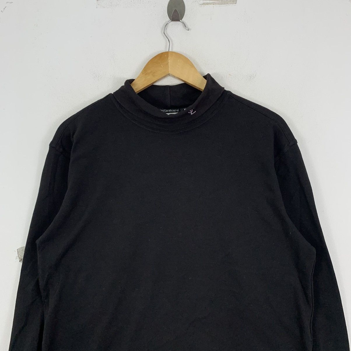 Yves Saint Laurent Vintage YVES SAINT LAURENT Ysl Pour Homme Turtle Neck Tshirt Size US L / EU 52-54 / 3 - 3 Thumbnail