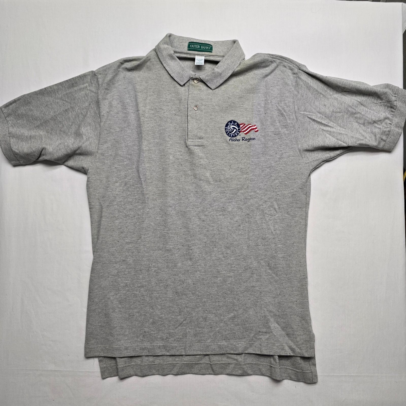 Vintage Vintage Hawaii USA Volleyball Polo Aloha Region L Gray Shirt Size US L / EU 52-54 / 3 - 1 Thumbnail