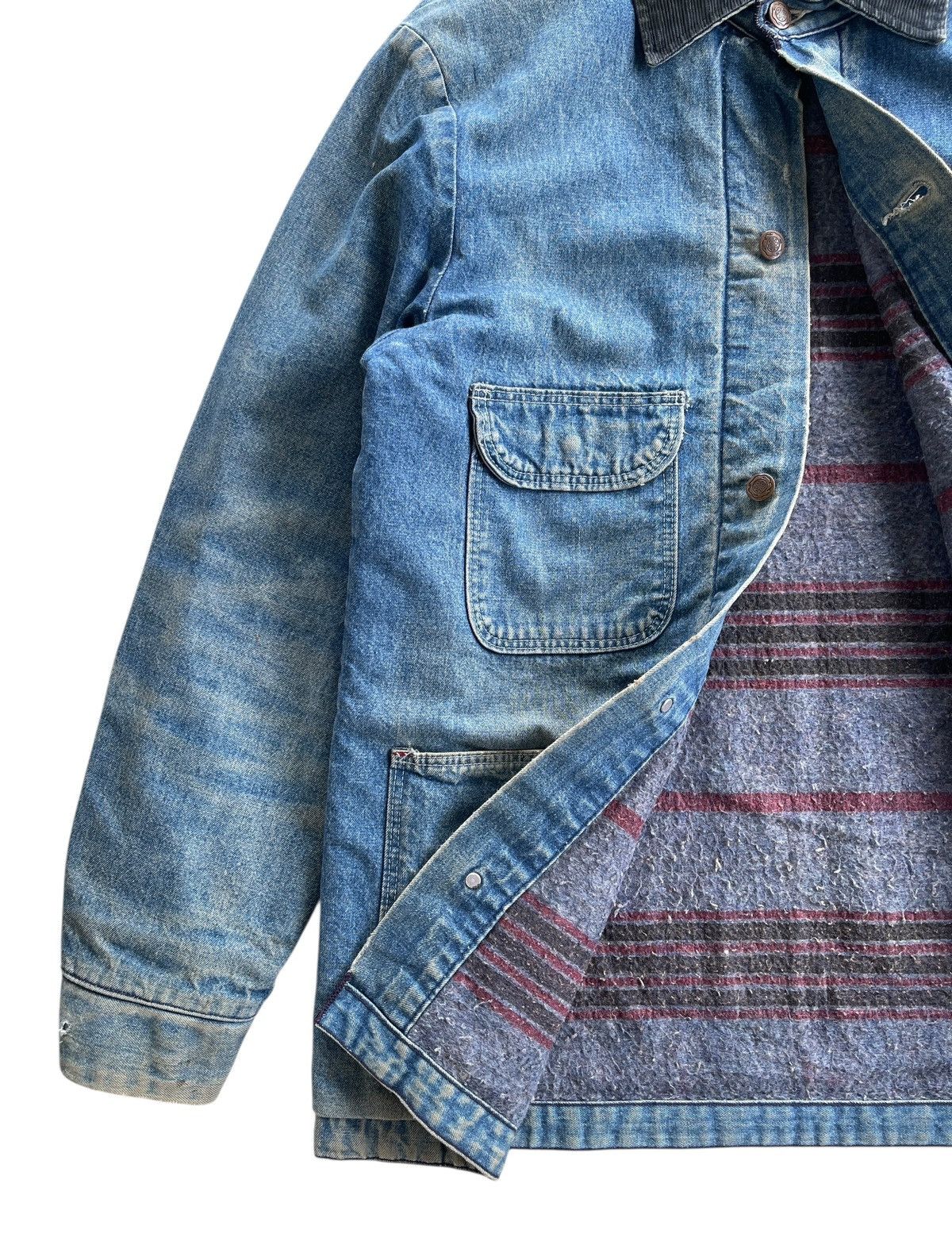 Vintage 70s Big Ben Wrangler Blanket Workwear Denim Size US M / EU 48-50 / 2 - 10 Thumbnail