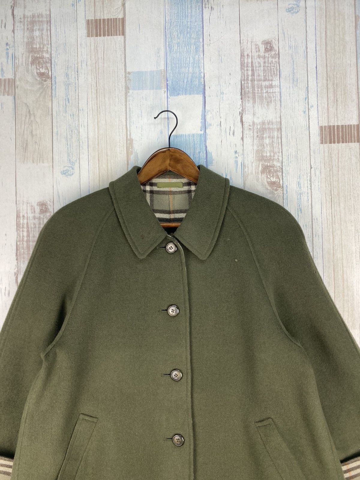 Burberry Prorsum × Vintage Vintage Burberrys Prorsum Nova Check Wool Jacket Size US L / EU 52-54 / 3 - 4 Thumbnail