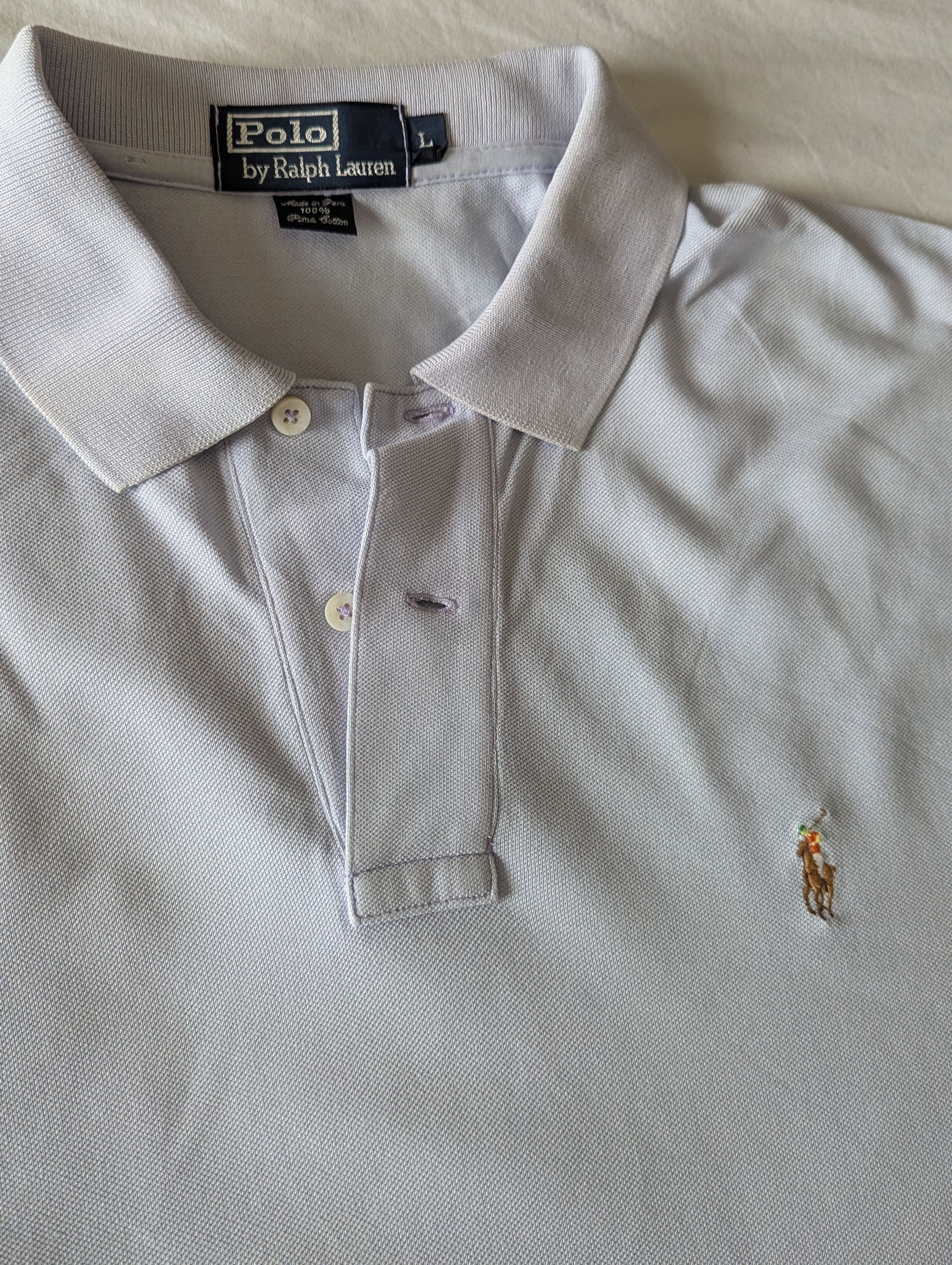 Polo Ralph Lauren Vintage Knitted shirt Size US L / EU 52-54 / 3 - 1 Thumbnail