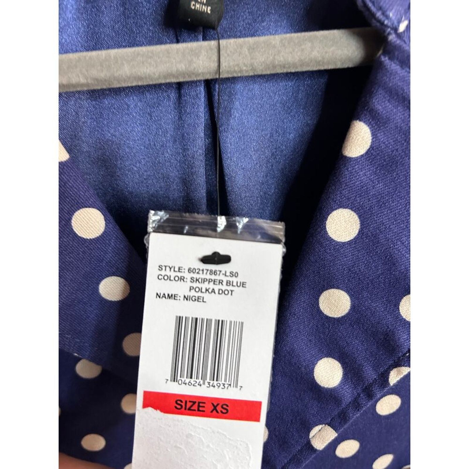 Jessica Simpson NWT-Jessica Simpson Blue Polka Dot Belted Trench Coat-XS Size XS / US 0-2 / IT 36-38 - 6 Thumbnail