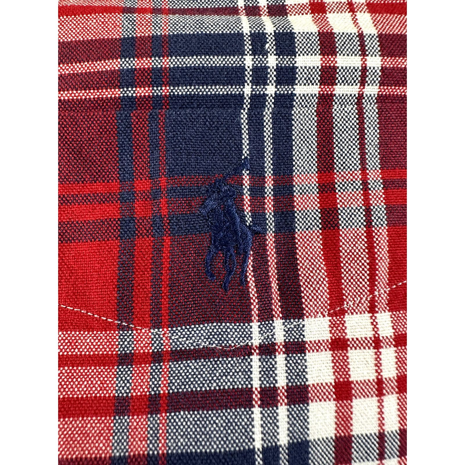 Polo Ralph Lauren Polo Ralph Lauren Short Sleeve Shirt Mens XXL Red Plaid Size US XXL / EU 58 / 5 - 4 Thumbnail