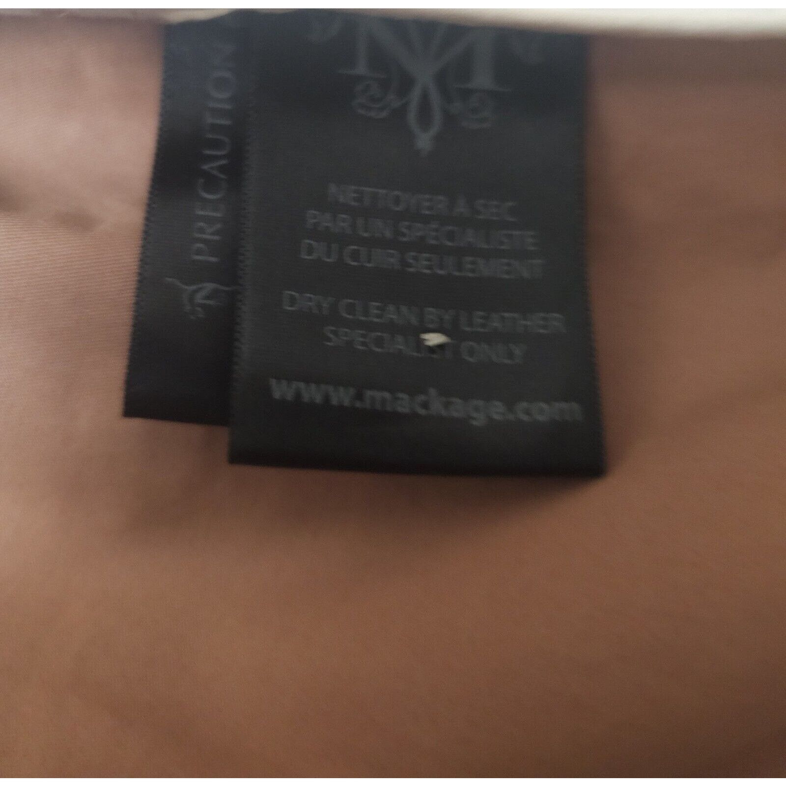 Mackage Mackage Women's Plazer Jacket Leather Stitching With Logo 38 Size XS / US 0-2 / IT 36-38 - 9 Thumbnail