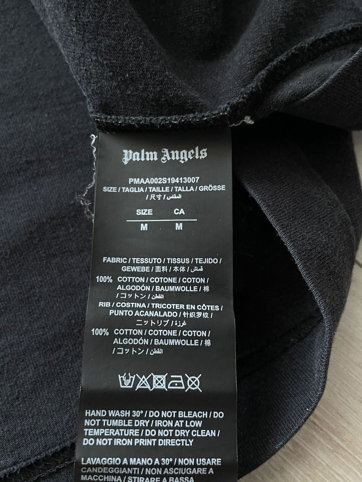 Palm Angels Palm Angels Black T-Shirt Big Logo Size US M / EU 48-50 / 2 - 8 Thumbnail