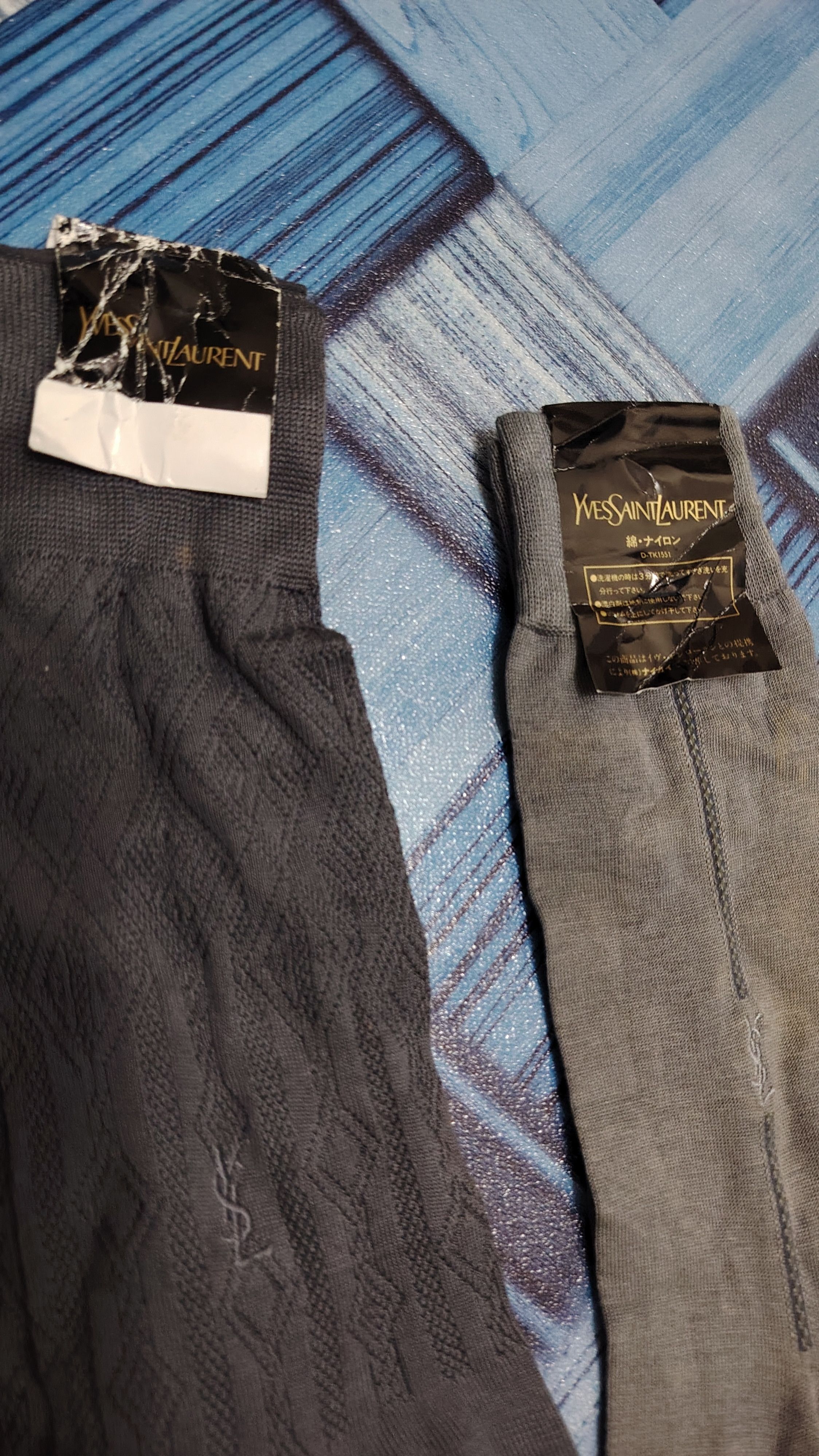 Vintage × Yves Saint Laurent Japanese YSL socks 2 pcs Size ONE SIZE - 9 Thumbnail