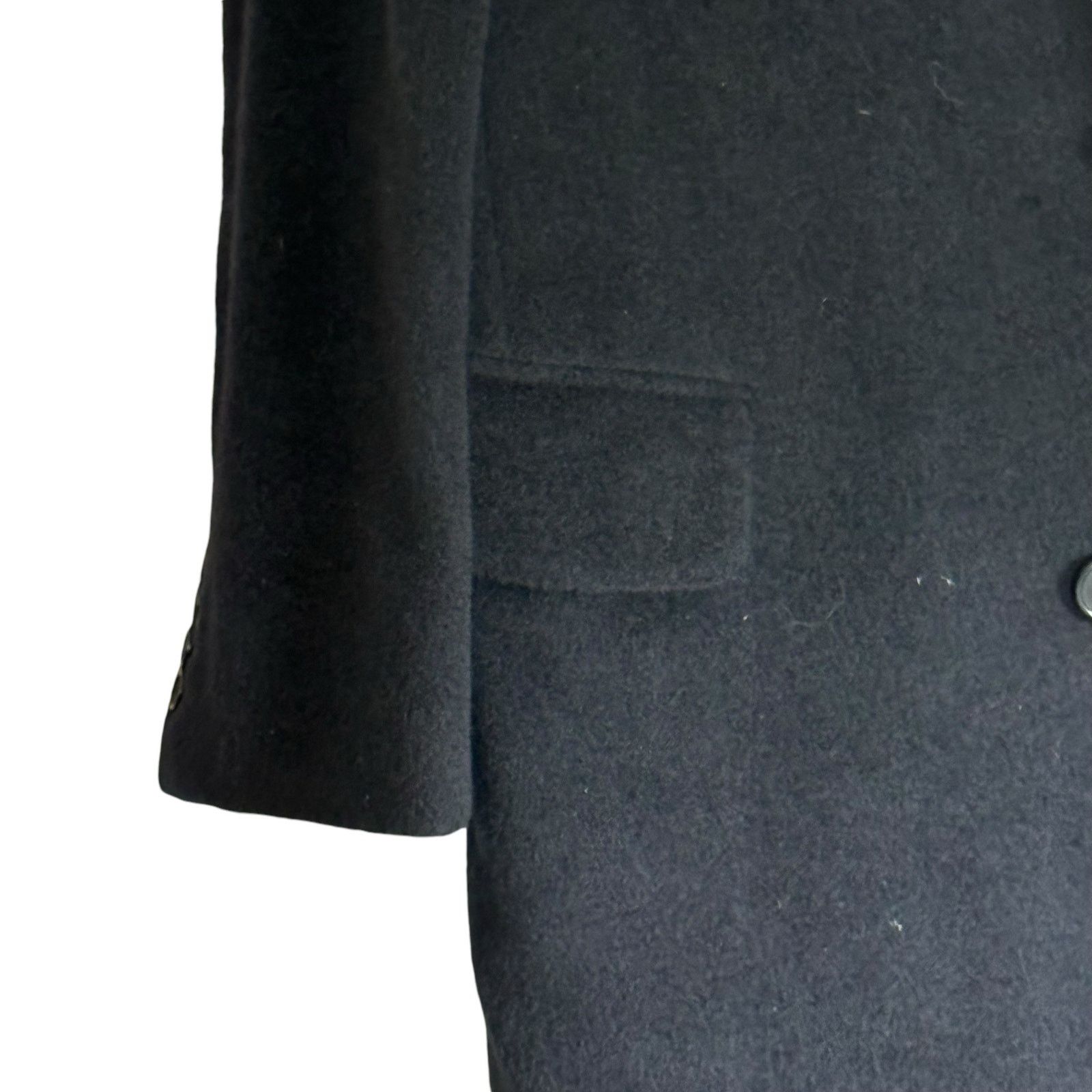 Lanvin LANVIN CLASSIQUE Pure Wool Overcoat 48R Italy Black Coat Size US M / EU 48-50 / 2 - 10 Thumbnail
