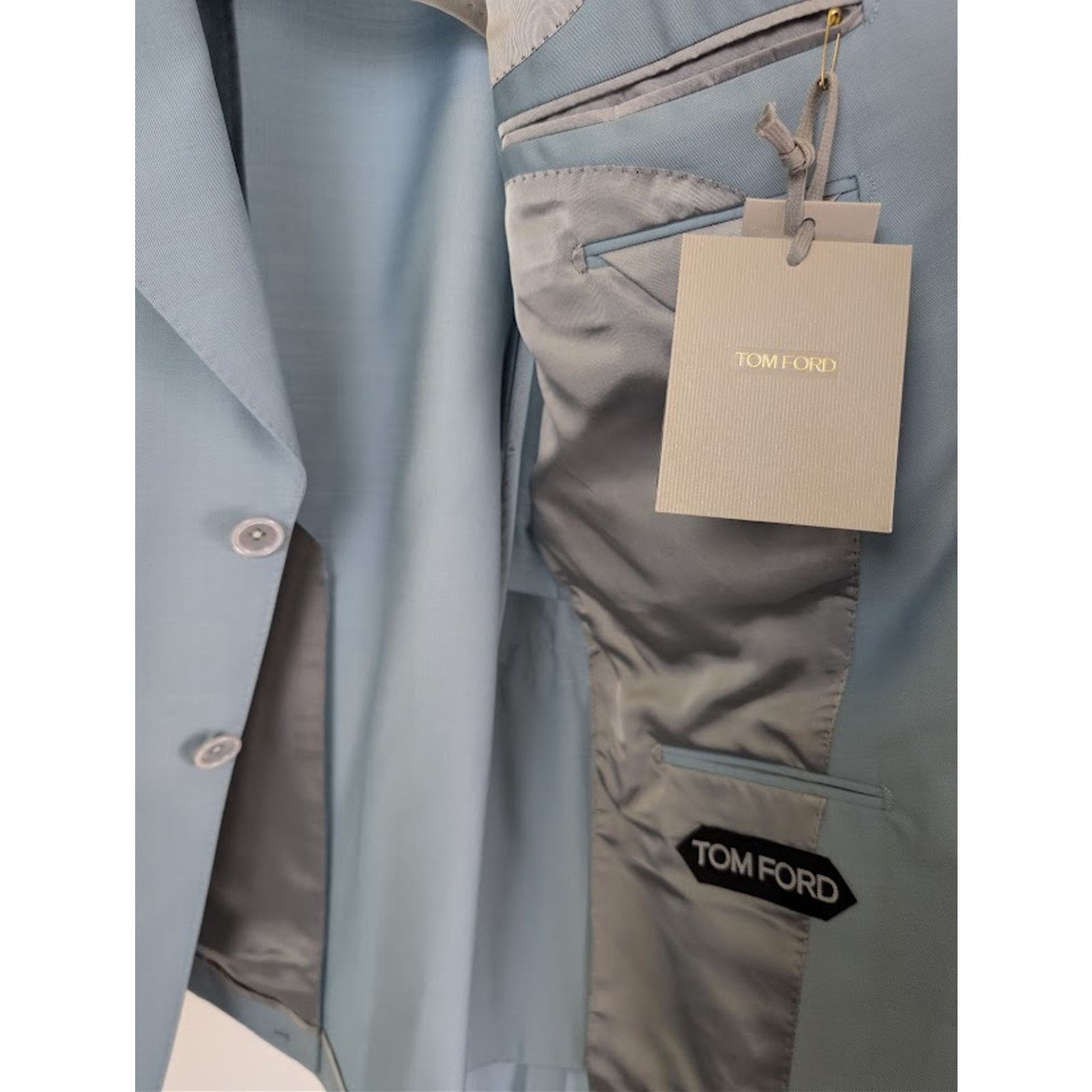 Tom Ford o1rshd1 Blazer Jacket in Light Blue 52 Size US L / EU 52-54 / 3 - 8 Thumbnail