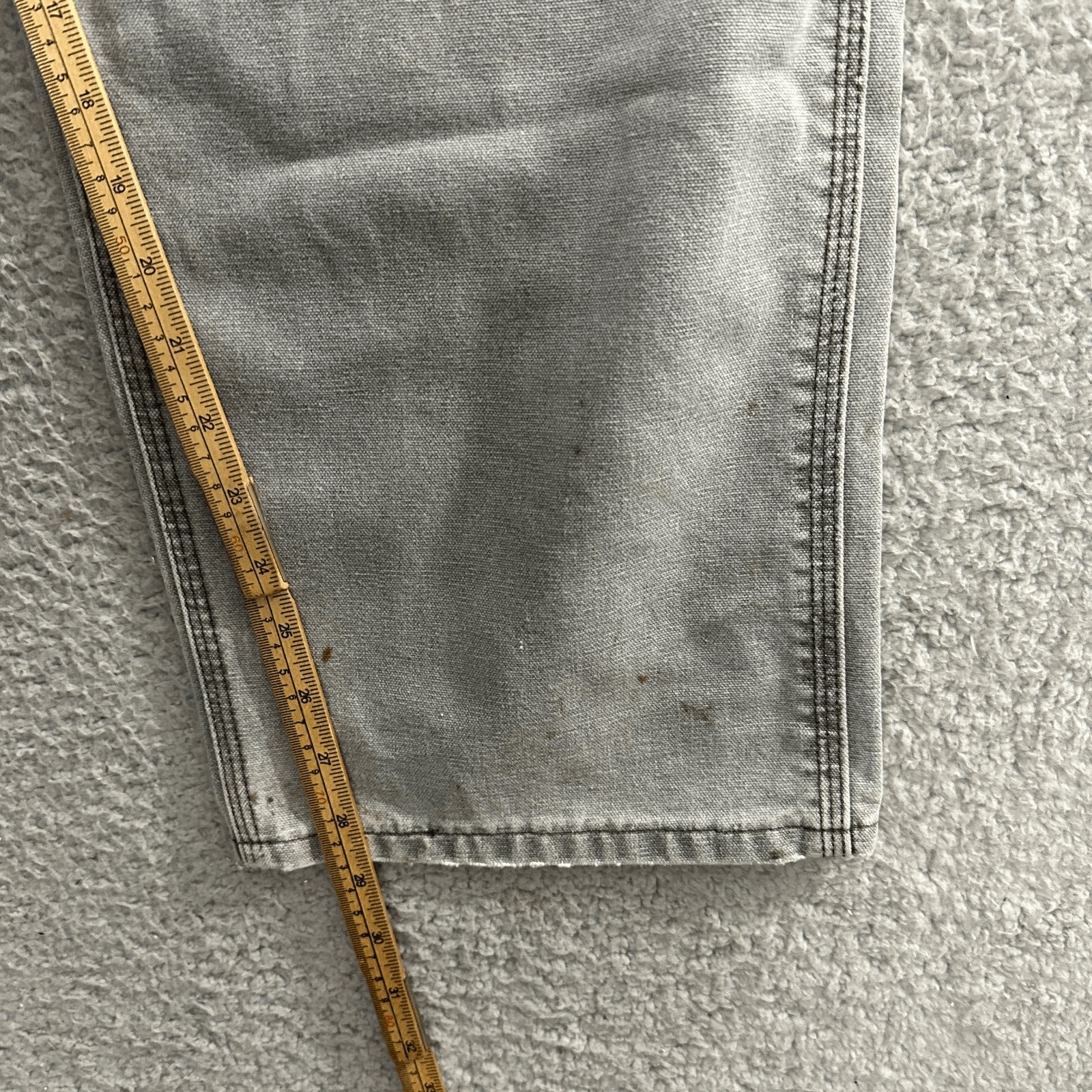 Carhartt Vintage Carhartt Dungaree Jeans Distressed Grey Denim Size US 36 / EU 52 - 4 Thumbnail