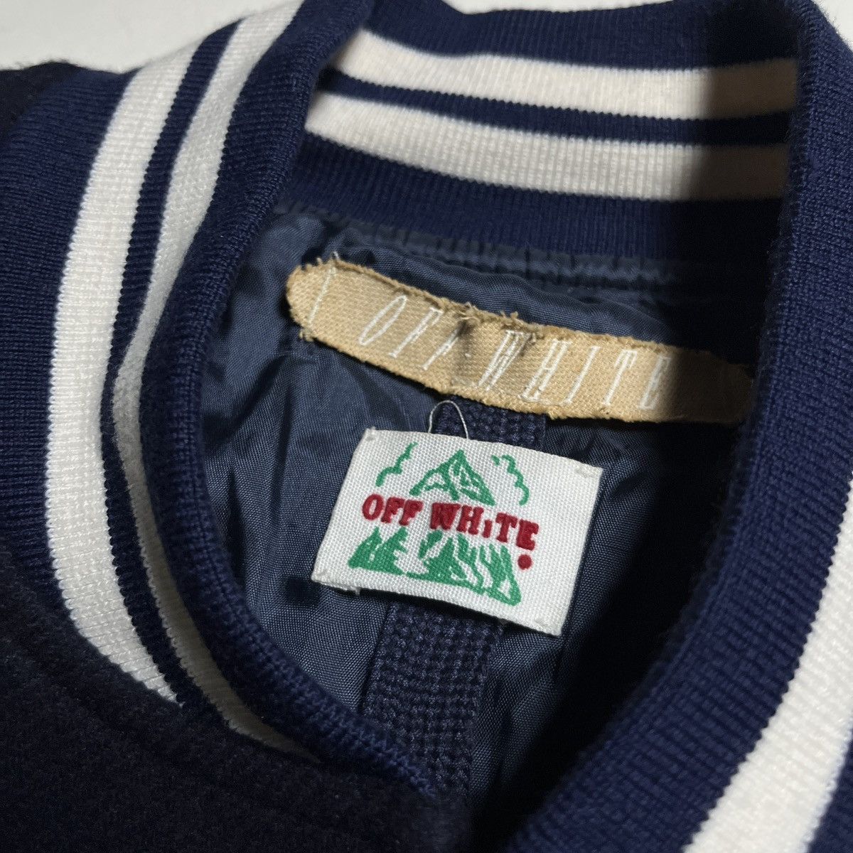Off-White Off-White VIRGIL ABLOH 2015 Fall/Winter Letterman Jacket Size US XS / EU 42 / 0 - 7 Thumbnail