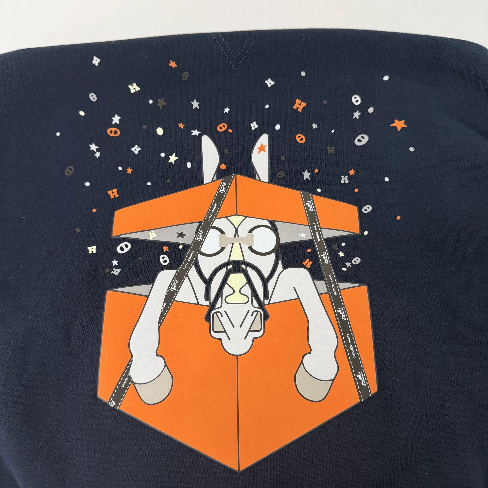 Hermes HERMES Printed Crewneck Sweatshirt XL 3101 Size XL / US 12-14 / IT 48-50 - 5 Thumbnail