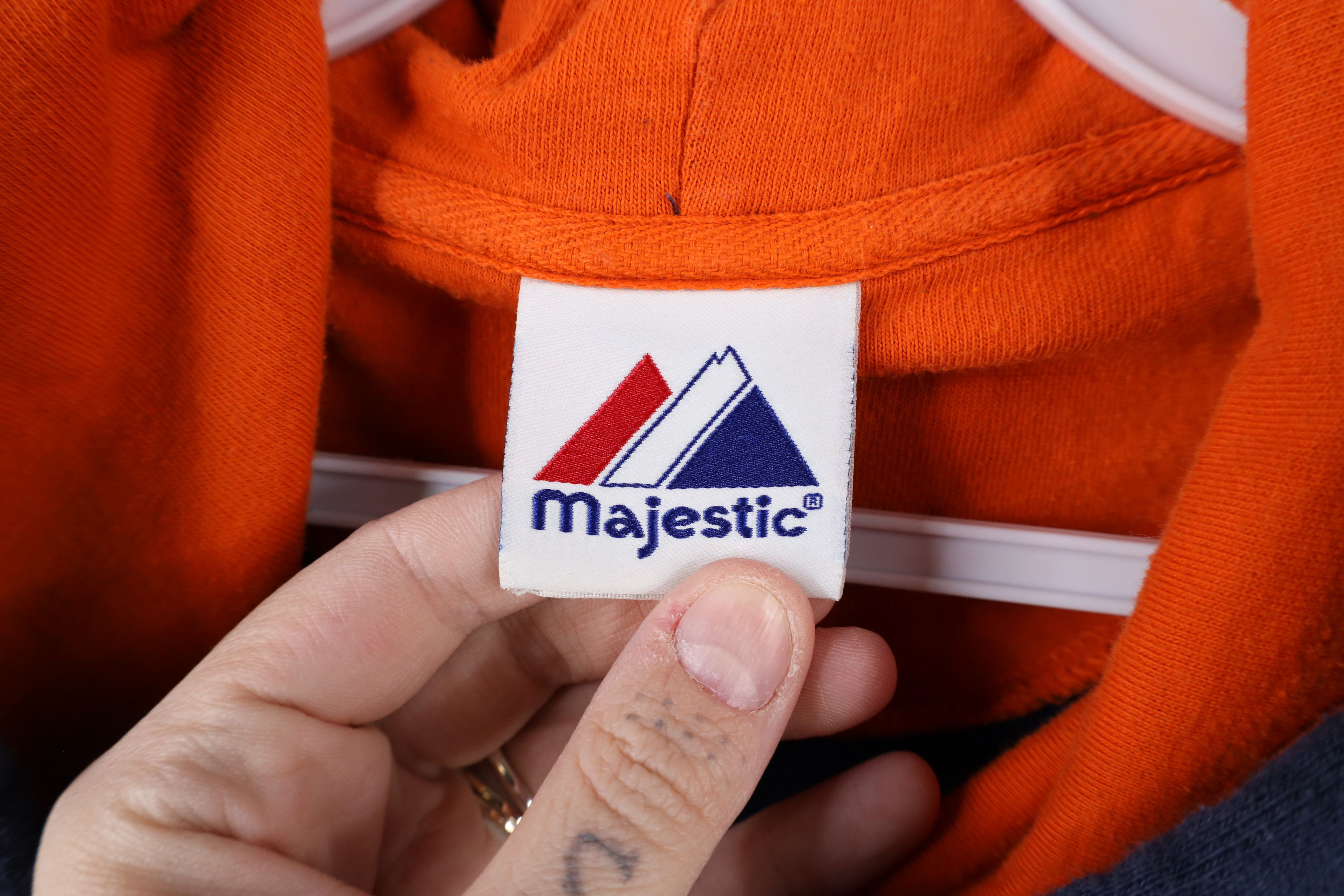 Majestic × Vintage Vintage Majestic English D Detroit Tigers Baseball Hoodie Size US L / EU 52-54 / 3 - 9 Thumbnail