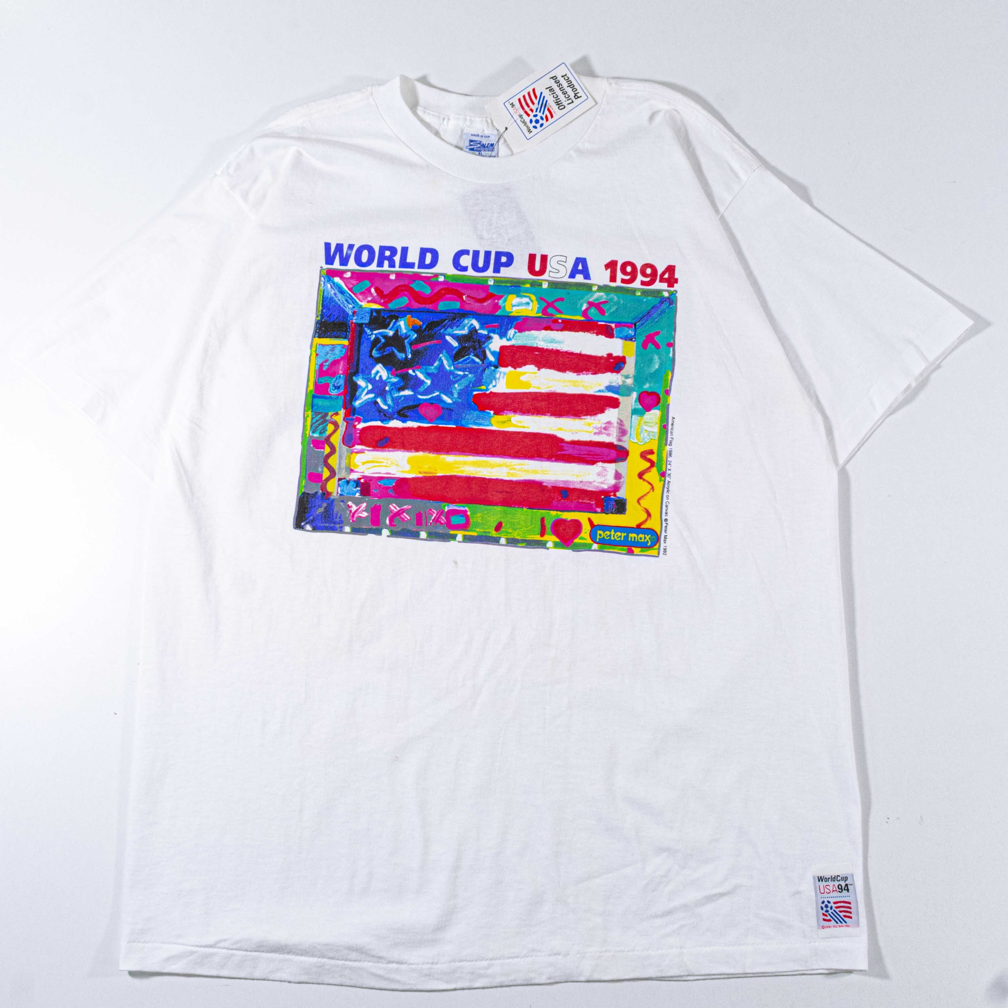 Salem Sportswear 1994 World Cup USA Peter Max Art T-Shirt Salem Sportswear Size US XL / EU 56 / 4 - 1 Thumbnail
